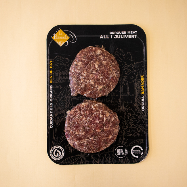 Hamburguesa All i Julivert (2x120 g) La Bassola