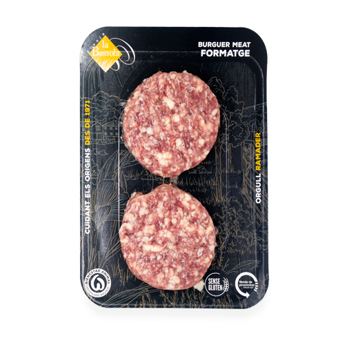 Hamburguesa Formatge (2x120 g) La Bassola