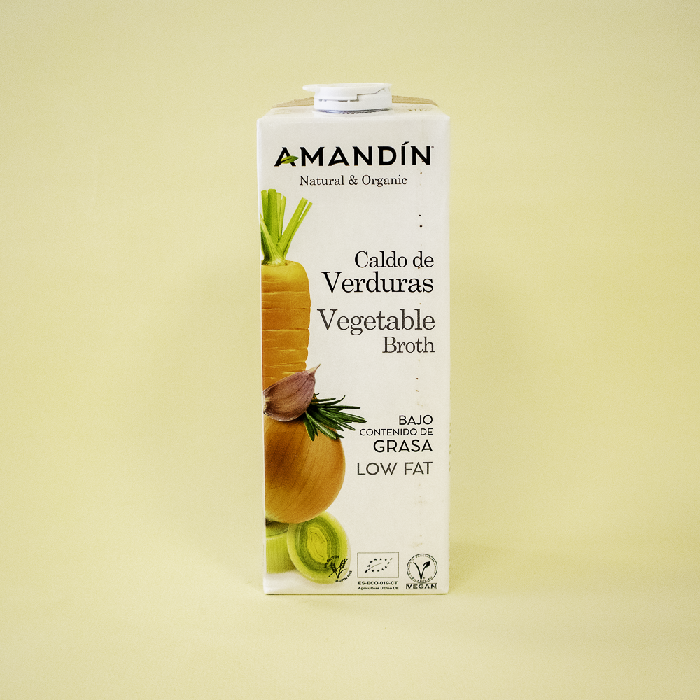 Caldo de Verdures Ecològic (1 l) Amandín