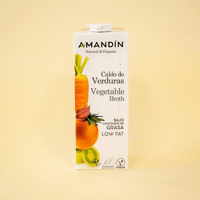Caldo de Verdures Ecològic (1 l) Amandín