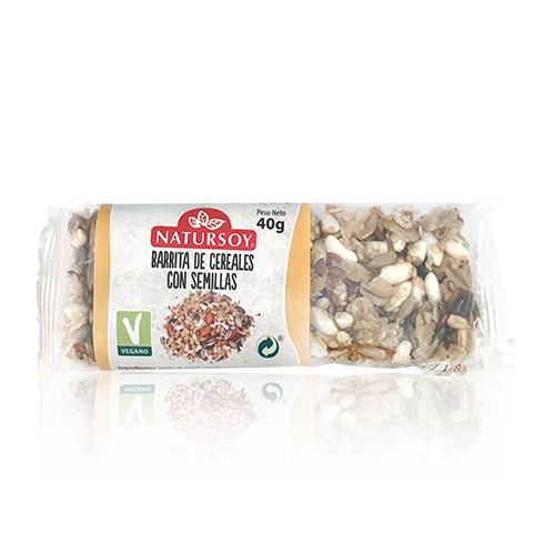 Barreta de Cereals amb Llavors (40 g) Natursoy