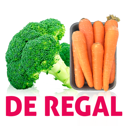 Bròcoli Envasat + safata pastanaga (450g) DE REGAL