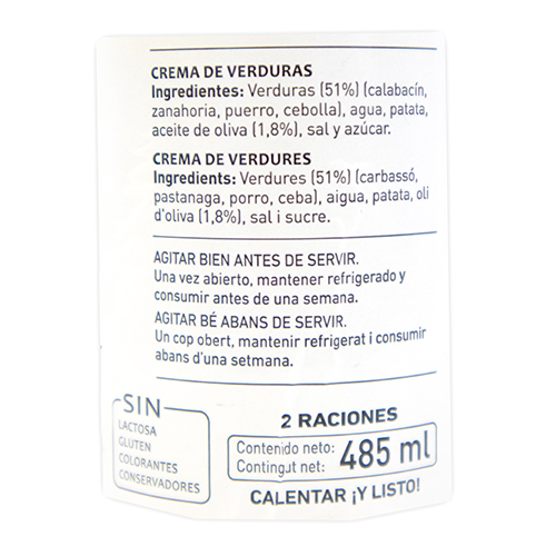 Crema Verdures (485 ml) Ferrer