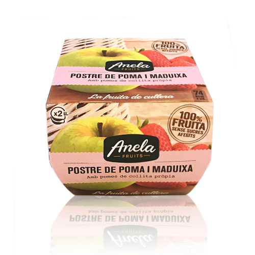 Postre Poma Maduixa Anela