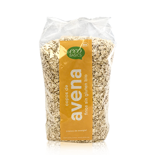 Copos Avena Finos S/Gluten Integrales (500 g) Ecobasics