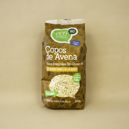 Flocs Civada Fins S/Gluten Integrals (500 g) Ecobasics