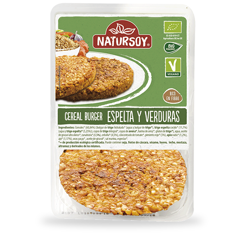 Hamburguesa Espelta  i verdures (2x100 g) Natursoy