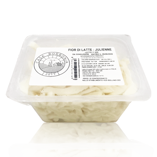 Mozzarella per pizza de vaca (500 g) Borbonia