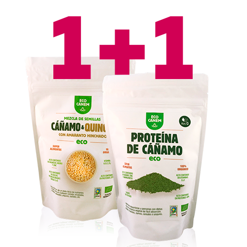  Llavors Cànem i Quinoa amb Amarant Inflat + Proteïna de Cànem EcoCanem