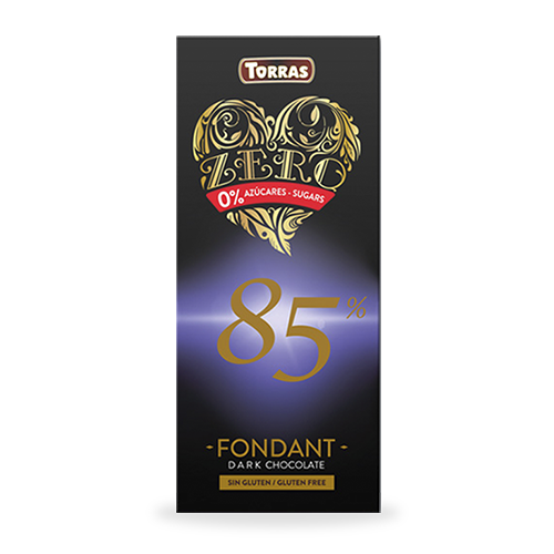 Xocolata Zero Negra 85% (100 g) Torras