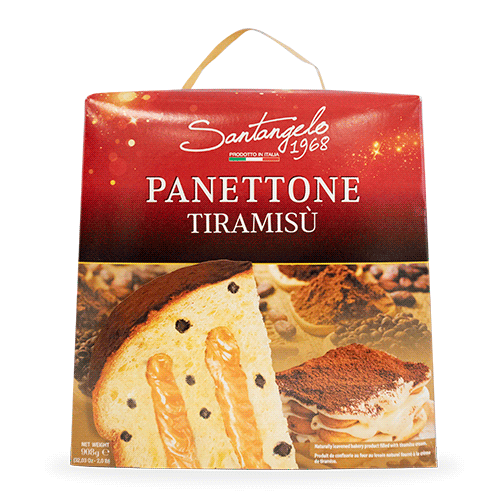 Panettone ricoperto al cacao di tiramisú 900g Santangelo