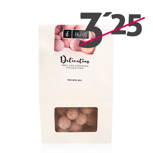 Delicatias de maduixa amb xocolata (80 g) Cal Fruitós