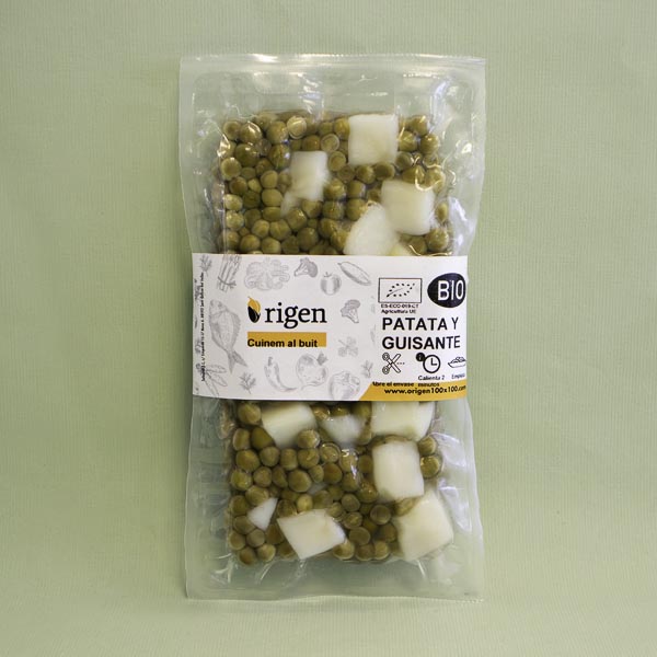 Patata i Pèsols Cuits Bio (300 g) Origen 