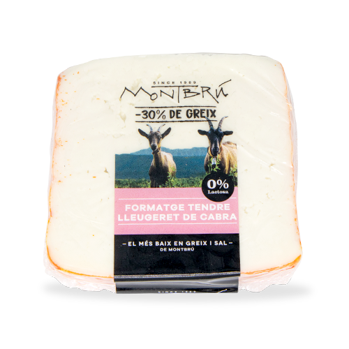 Formatge de Cabra Desnatat Lleugeret (180g)  Montbrú