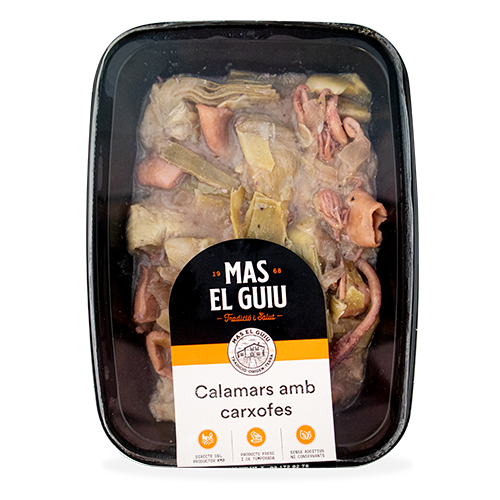 Calamar con Alcachofas (250 g) Mas el Guiu