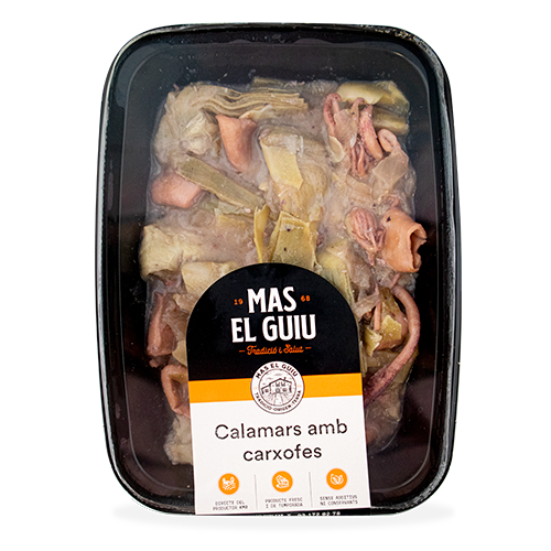 Calamar amb Carxofes (250 g) Mas el Guiu