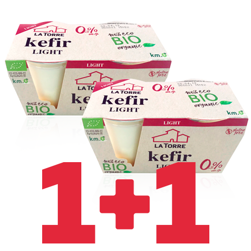 1+1 Kèfir cremós Descremat Bio (2x125g) La Torre