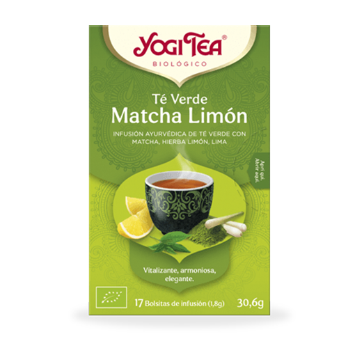 Infusió Te Verd Matcha i Llimona Yogi Tea 