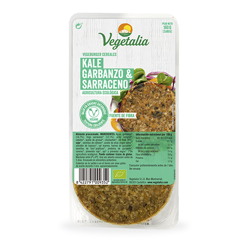  Vegeburguer Garbanzo y Kale Bio (160 g) Vegetalia