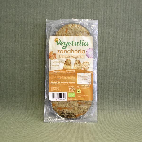 Vegeburguer Seità i Pastanaga Bio (160 g) Vegetalia