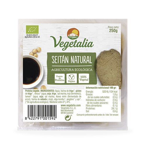 Seitán Natural (250 g) Vegetalia