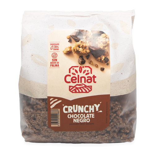 Crunxy Chocolate Negro Bio (500 g) Celnat