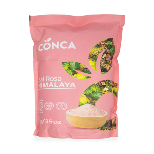 Sal Rosa de l'Himàlaia Sense Micro Plàstics Bio 1kg Herbes de la Conca