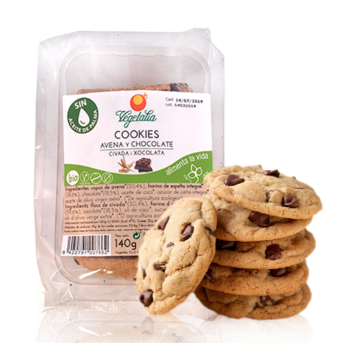 Cookies de Civada i Xocolata Negra Bio (140 g) Vegetalia