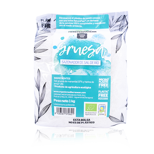 Sal Gruixuda Sense Micro PlàsticsBio 1kg Organic Mediterranean
