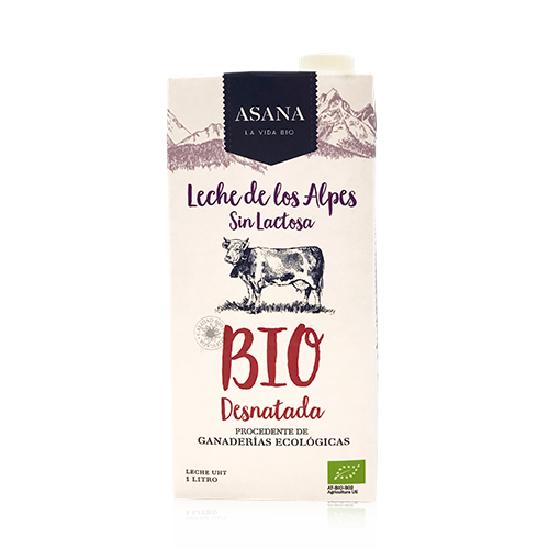 Llet dels Alps Desnatada Sense Lactosa Bio (1 l) Asana
