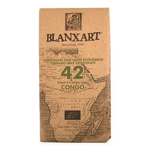 Xocolata amb Llet 42% Congo (125 g) Blanxart