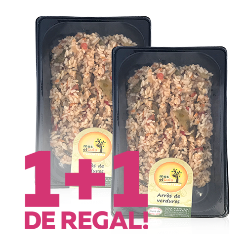 1+1 de Regal Arròs de verdures (500 g) Mas el Guiu