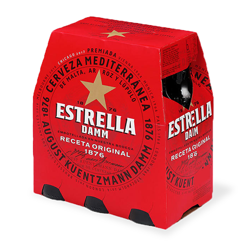 Cervesa Estrella Damm Ampolla Vidre 25 cl (pack 6)