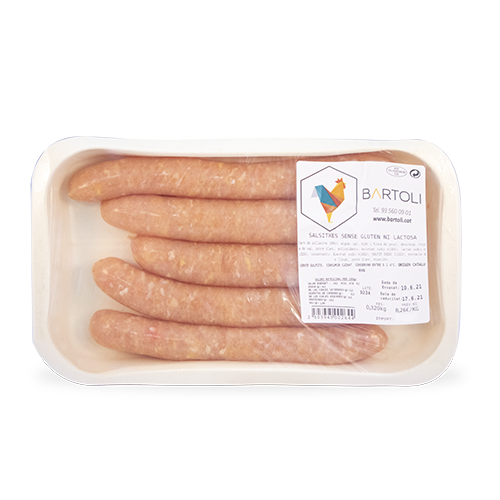 Salsitxa de Pollastre (370 g) Bartolí