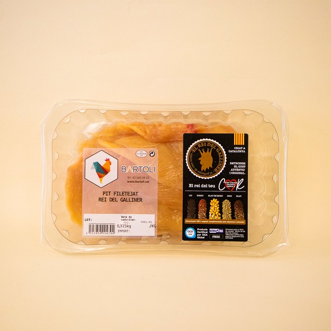 Pit de Pollastre Filetejat (450 g) El Rei del Galliner Bartolí