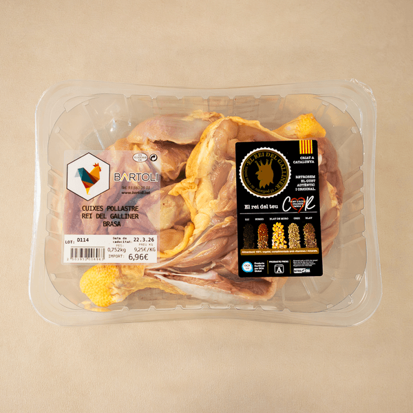 Cuixa de Pollastre per Brasa (670 g) El Rei del Galliner Bartolí