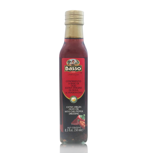 Condimento di Olio Extra al peperoncio (250ml) Basso