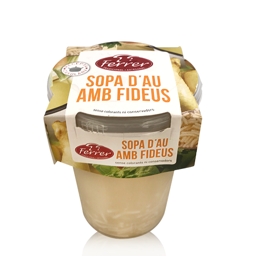 Sopa Brou de Pollastre amb Fideus (495 g) Ferrer 