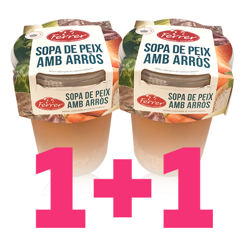 1+1 Sopa de Peix amb Arròs (495 g) Ferrer