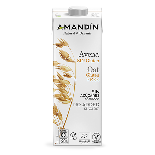 Beguda de Civada Sense Gluten Bio (1 L) Amandin