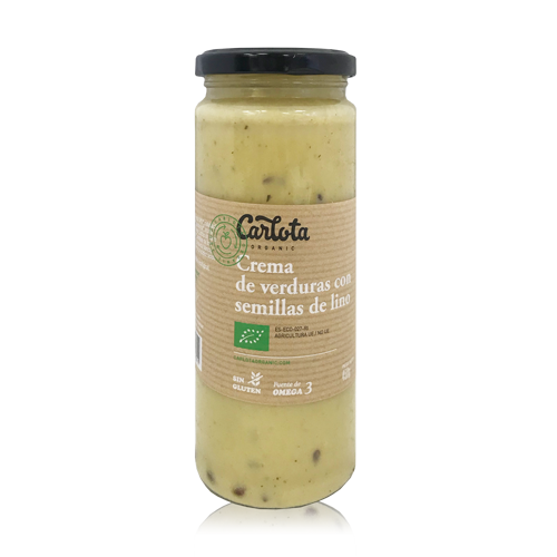 Crema de Verdures amb Lli Bio (450 g) Carlota