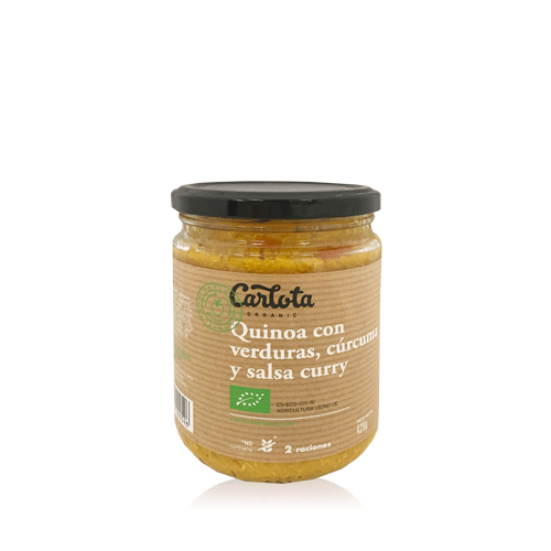 Quinoa amb Verdures, Cúrcuma i Curri Bio (425 g) Carlota