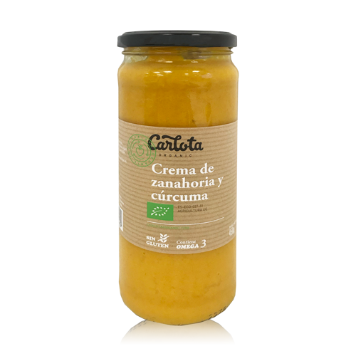 Crema de Pastanaga i Cúrcuma Bio (450 g) Carlota