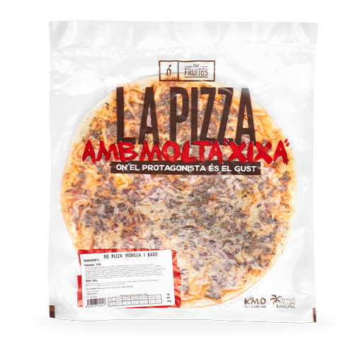 Pizza Vedella i Bacon (355 g) Cal Fruitós