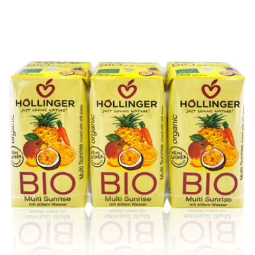 Suc Multi Sunrise Tropical Bio (3x200 ml) Hollinger