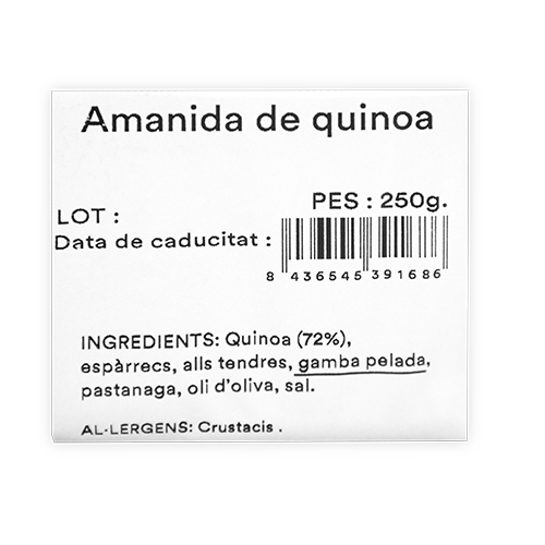 Ensalada de Quinoa (250 g) Mas el Guiu