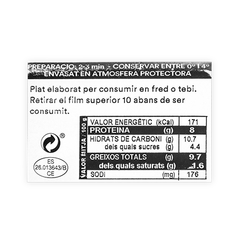 Amanida de Quinoa (250 g) Mas el Guiu