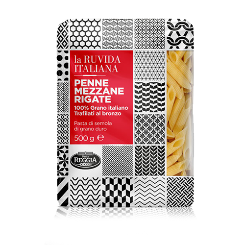 Penne Mezzane Rigate La Ruvida Italiana (500 g) Reggia