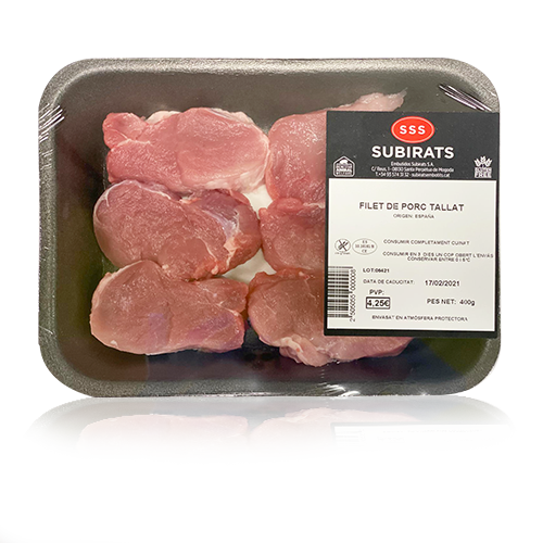 Filet tallat de Porc (440g) Subirats