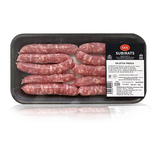 Salsitxes de Porc (350g) Subirats